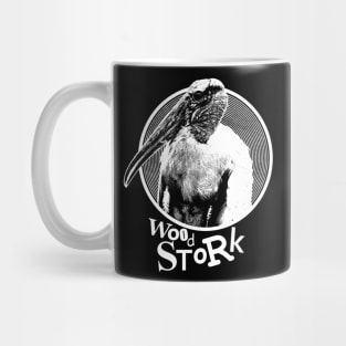 Punk Rock Wood Stork Mug